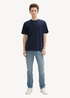 Tom Tailor Relaxed T Shirt Sky Captain Blue - 1043479-10668