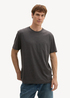 Tom Tailor C Neck T Shirt Black Grey Melange - 1043417-10617