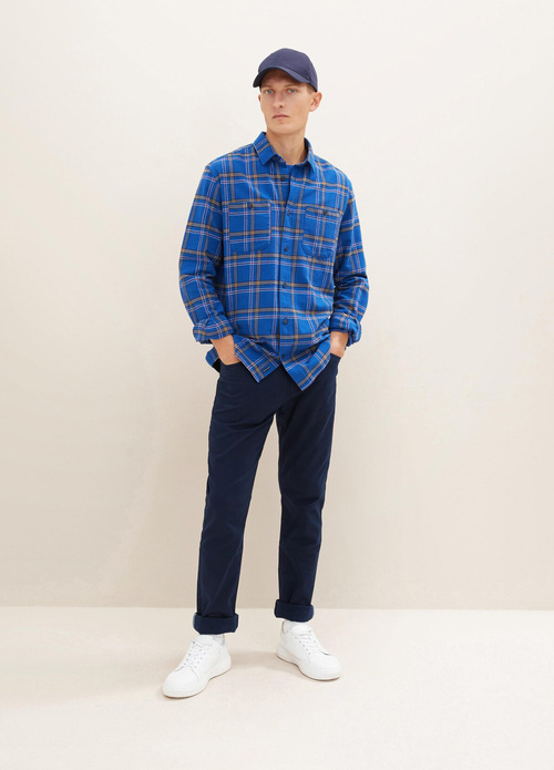 Tom Tailor Shirt Hockey Blue Colorful Check - 1033706-30741