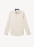 Tom Tailor Shirt With A Mlange Look Light Sand Melange - 1042659-36107