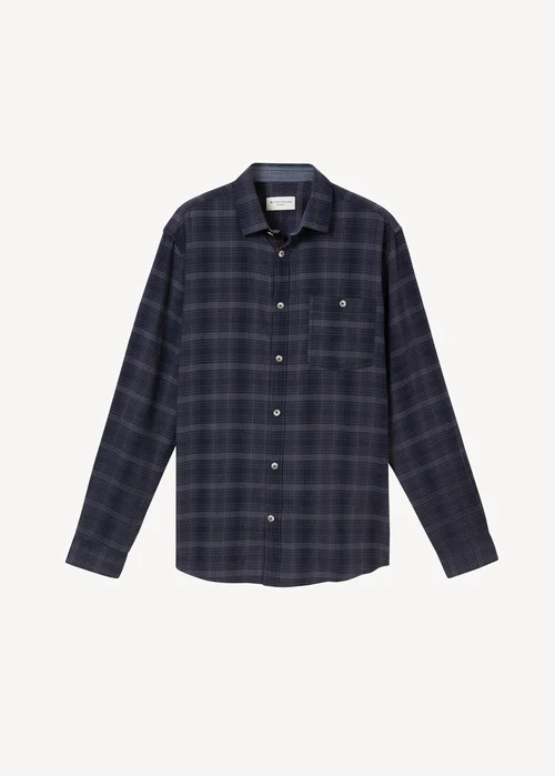 Tom Tailor Shirt In A Checked Pattern Navy Tonal Check