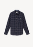 Tom Tailor Shirt In A Checked Pattern Navy Tonal Check - 1042660-36006