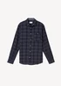 Tom Tailor Shirt In A Checked Pattern Navy Tonal Check