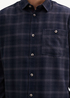 Tom Tailor Shirt In A Checked Pattern Navy Tonal Check - 1042660-36006