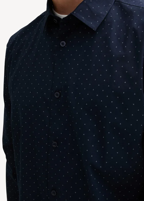 Tom Tailor Stretch T Shirt Navy Dot Design