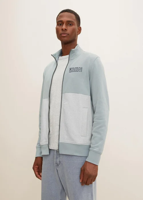 Tom Tailor Sweat Jacket Light Ice Blue