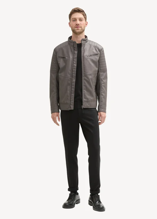 Tom Tailor Moto Jacket Beluga Grey
