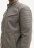 Tom Tailor Moto Jacket Beluga Grey