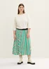 Tom Tailor Skirt Stripe Green