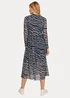 Denim Tom Tailor Dress Navy Structure Print