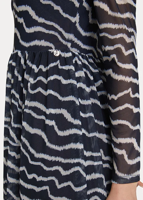 Denim Tom Tailor Dress Navy Structure Print