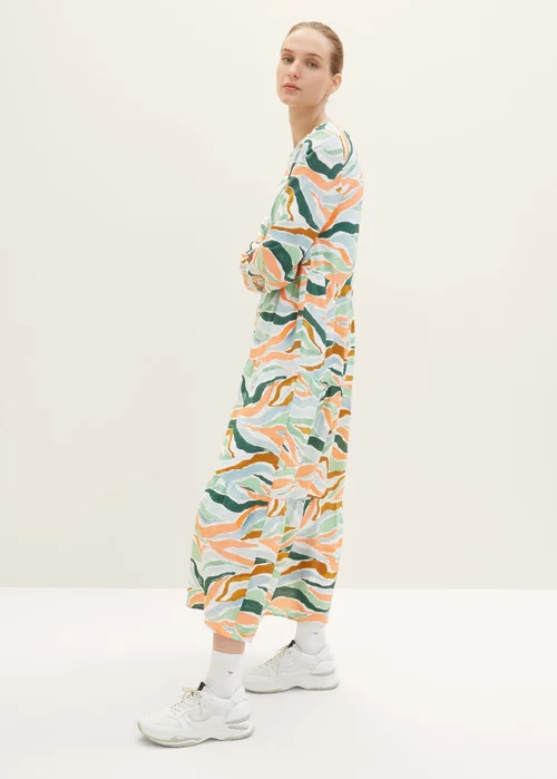 Tom Tailor Dress Colorful Wavy Design