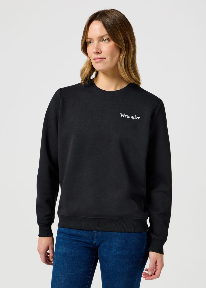 Wrangler Regular Sweat Black