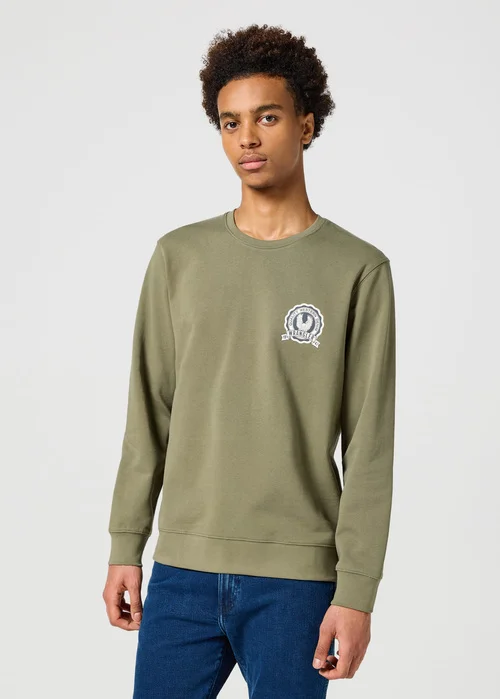 Wrangler Graphic Sweatshirt Dusty Olive