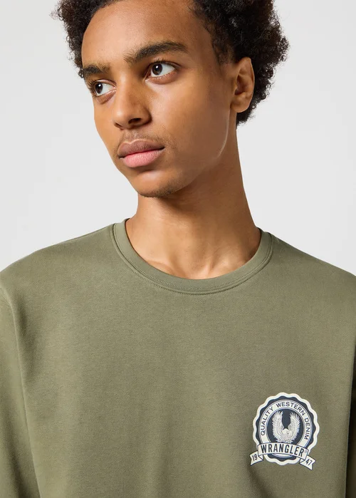 Wrangler Graphic Sweatshirt Dusty Olive