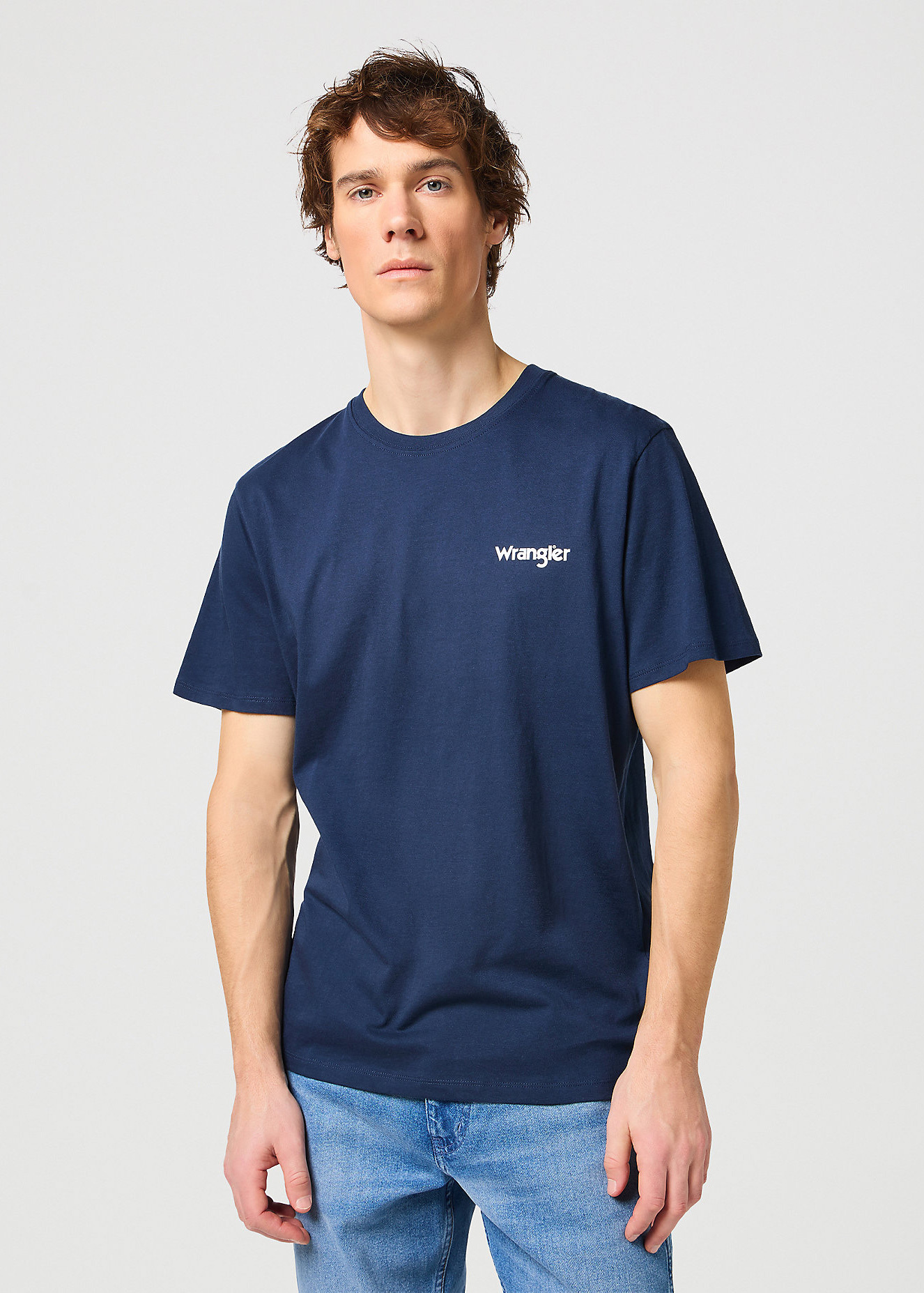 Wrangler 112334265 2pack Sign Off Tee True Navy - W7BZFQE12