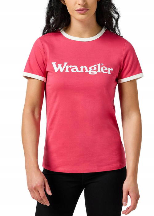 Wrangler Ringer Tee Raspberry Wine - 112355286