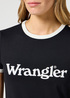 Wrangler Ringer Tee Black