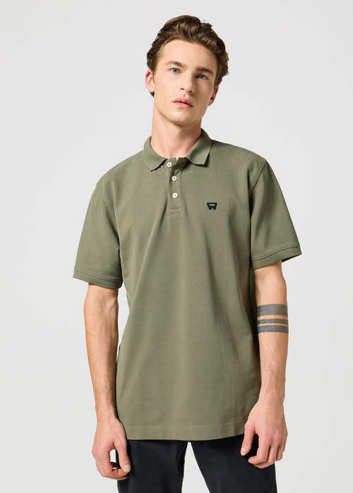 Wrangler Short Sleeve Polo Tee Dusty Olive - 112355055