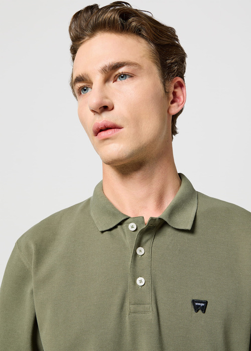 Wrangler Short Sleeve Polo Tee Dusty Olive - 112355055