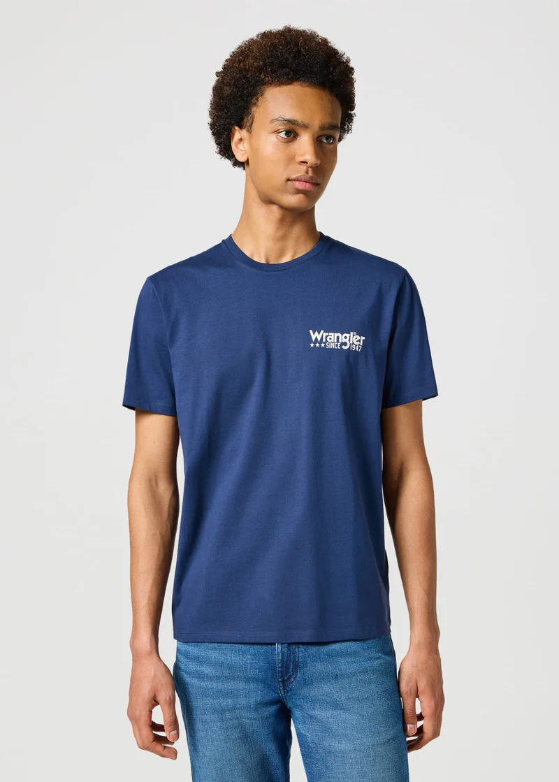 Wrangler Logo Tee Navy