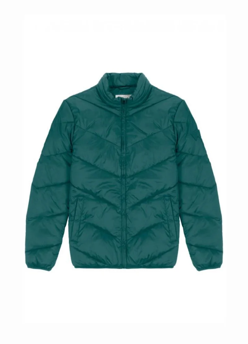 Wrangler Puffer Jacket Dark Matcha
