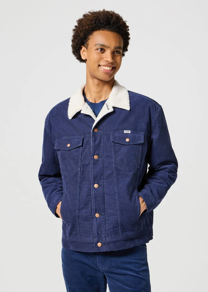 Wrangler Sherpa Jacket Black Iris