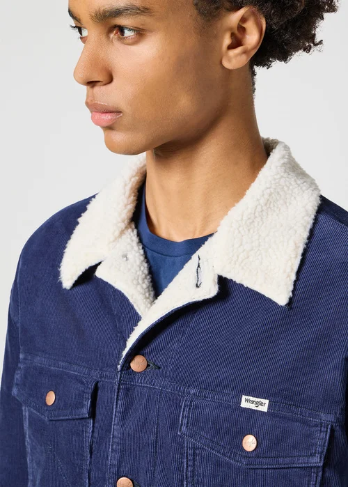 Wrangler Sherpa Jacket Black Iris