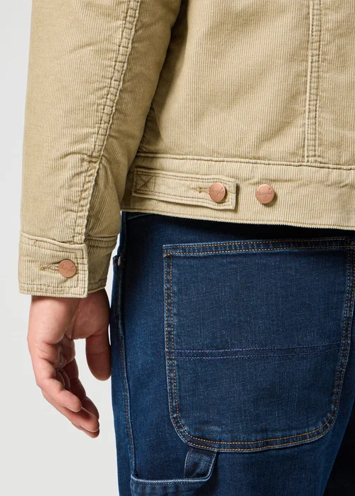 Wrangler Courdoy Sherpa Jacket Chinchilla