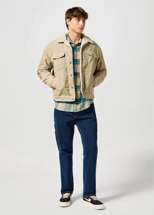 Wrangler Courdoy Sherpa Jacket Chinchilla