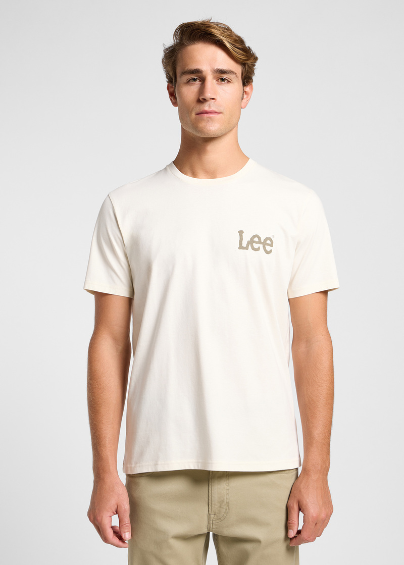 Lee Graphic Tee Ecru - 112365464