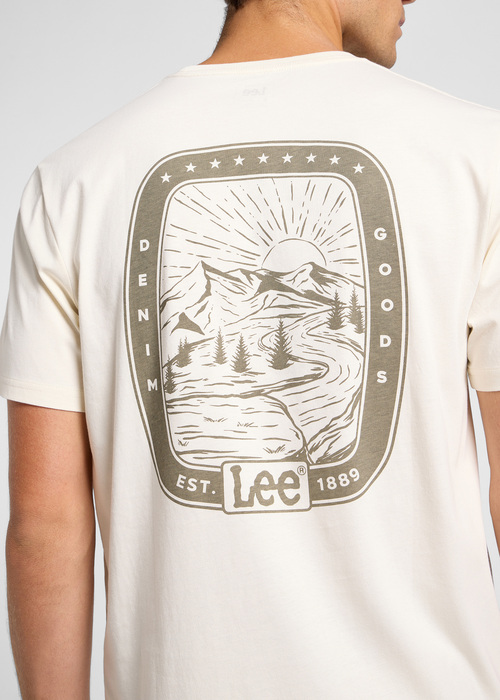 Lee Graphic Tee Ecru - 112365464