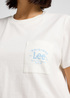 Lee Logo Pocket Tee Ecru - 112362943