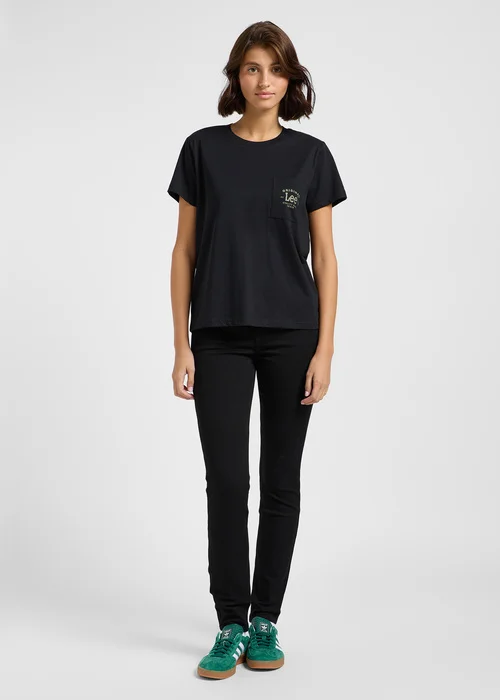 Lee Logo Pocket Tee Unionall Black