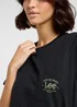 Lee Logo Pocket Tee Unionall Black