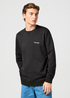 Wrangler Small Logo Crew Faded Black - 112362885