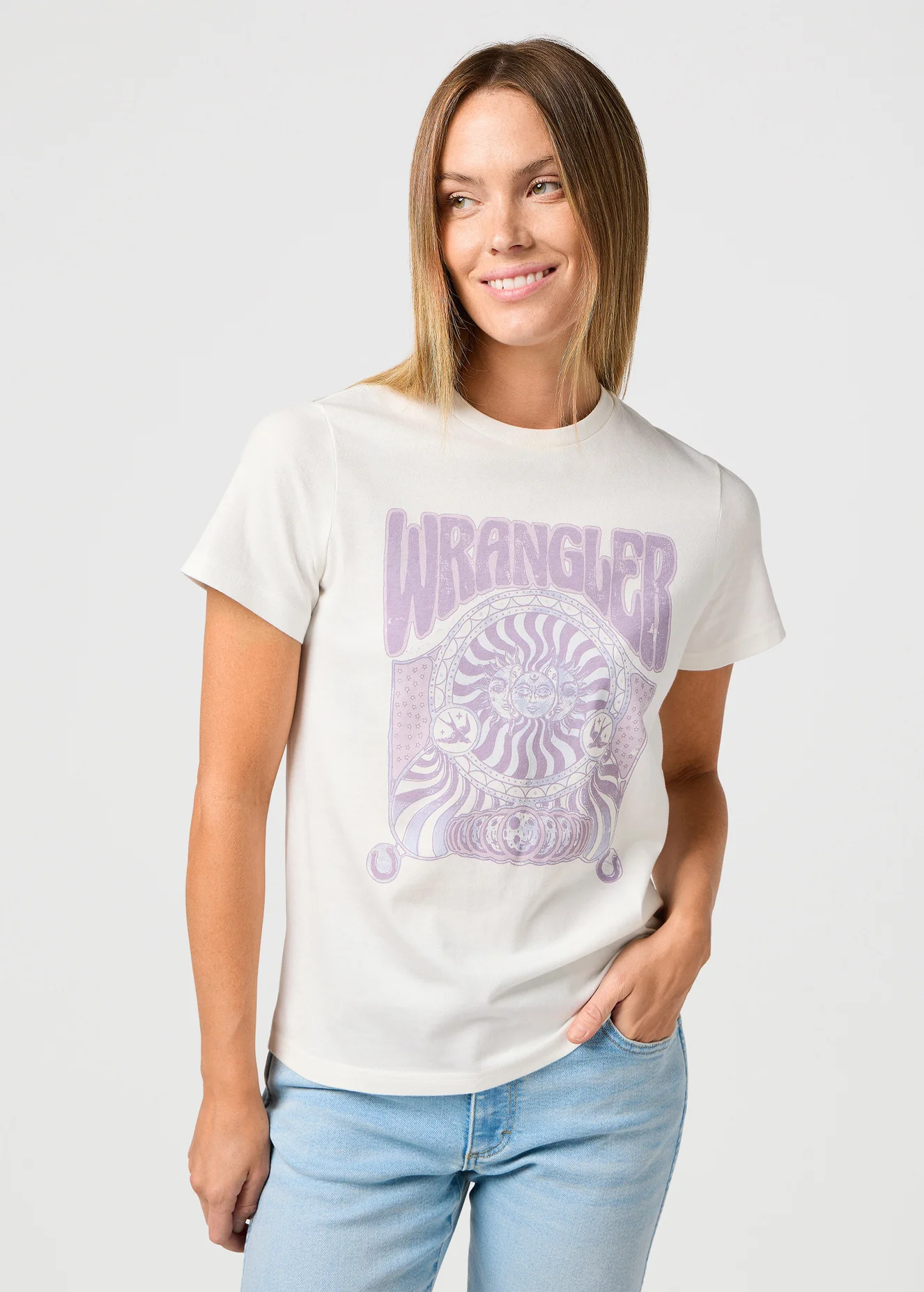 Wrangler Regular Tee Worn White