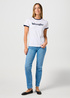 Wrangler Ringer Tee White - 112362321