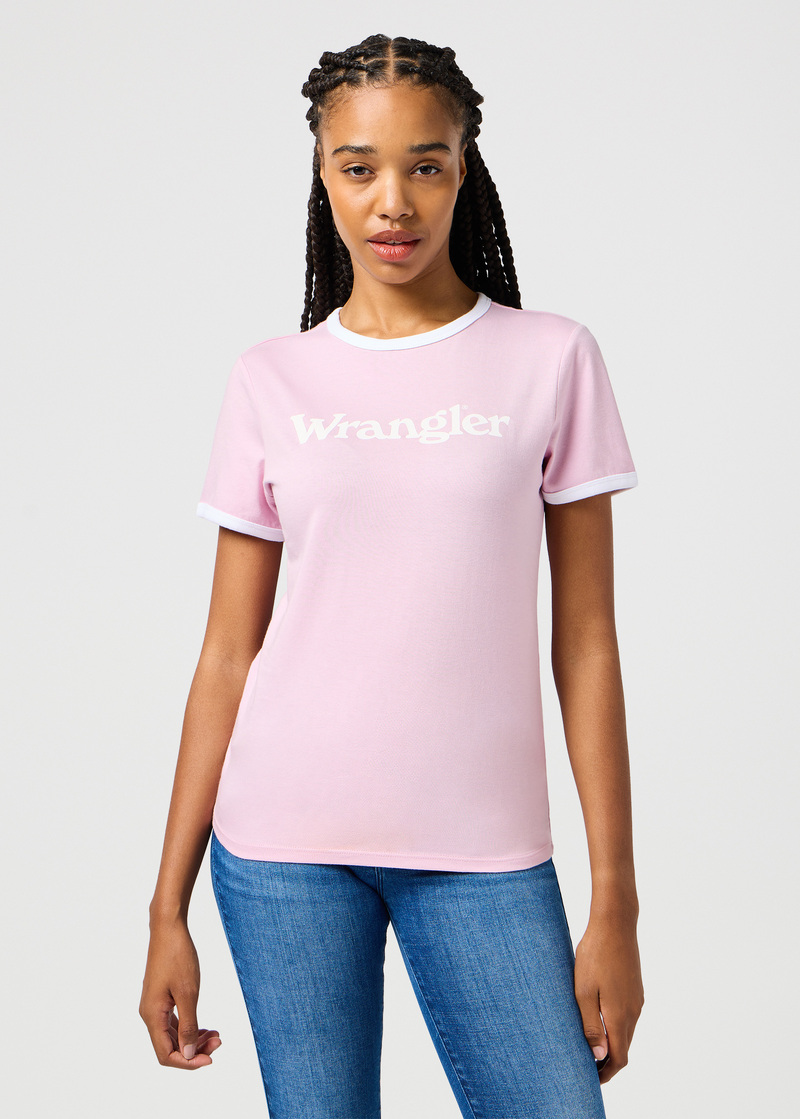 Wrangler Ringer Tee Fragrant Lilac - 112362322