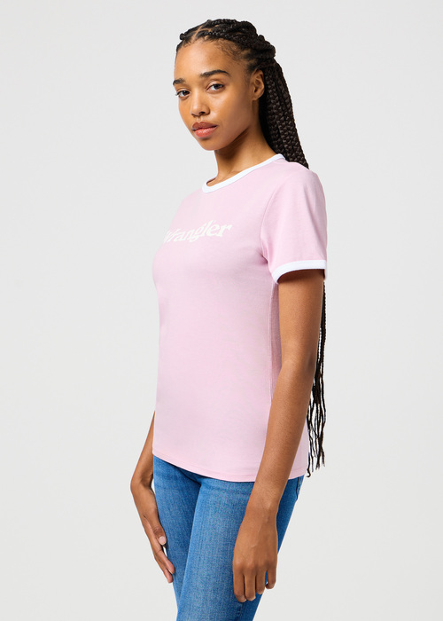 Wrangler Ringer Tee Fragrant Lilac - 112362322