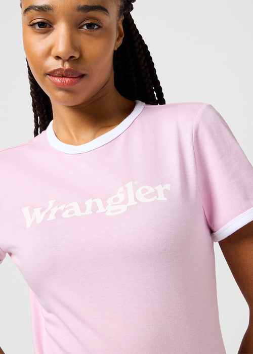 Wrangler Ringer Tee Fragrant Lilac - 112362322