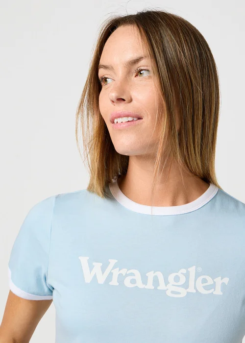 Wrangler Ringer Tee Dream Blue