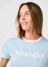 Wrangler Ringer Tee Dream Blue