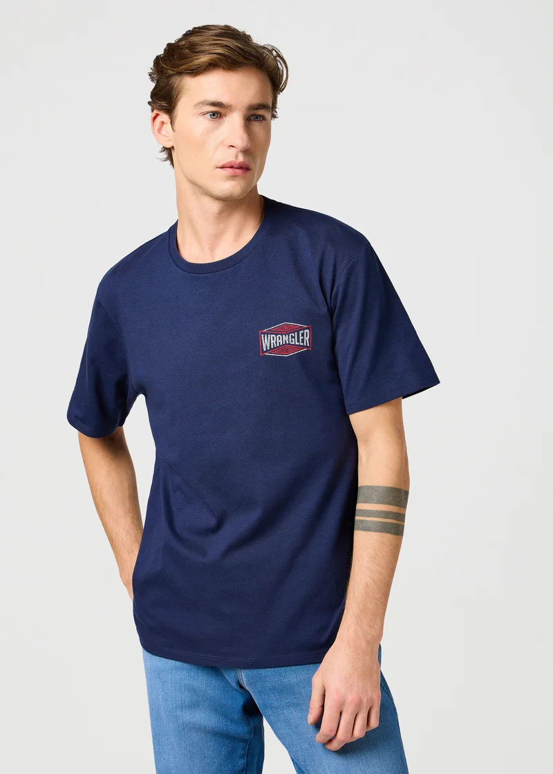 Wrangler Small Graphic Tee Navy