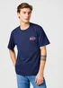 Wrangler Small Graphic Tee Navy