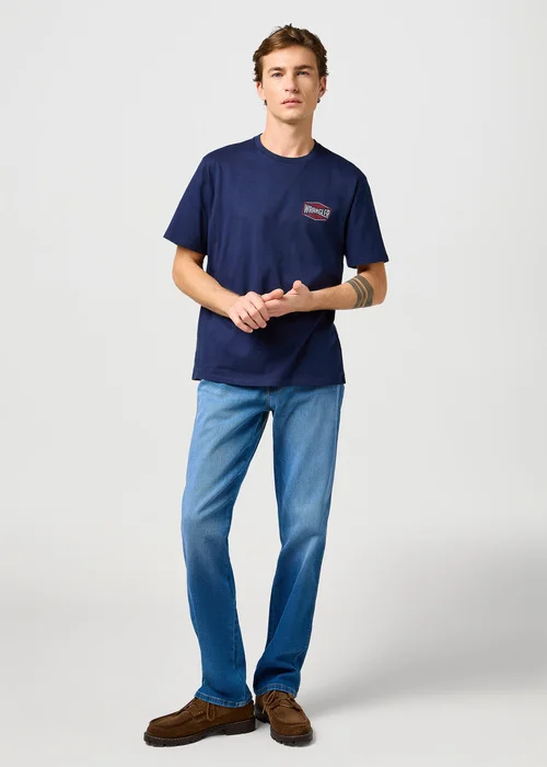 Wrangler Small Graphic Tee Navy