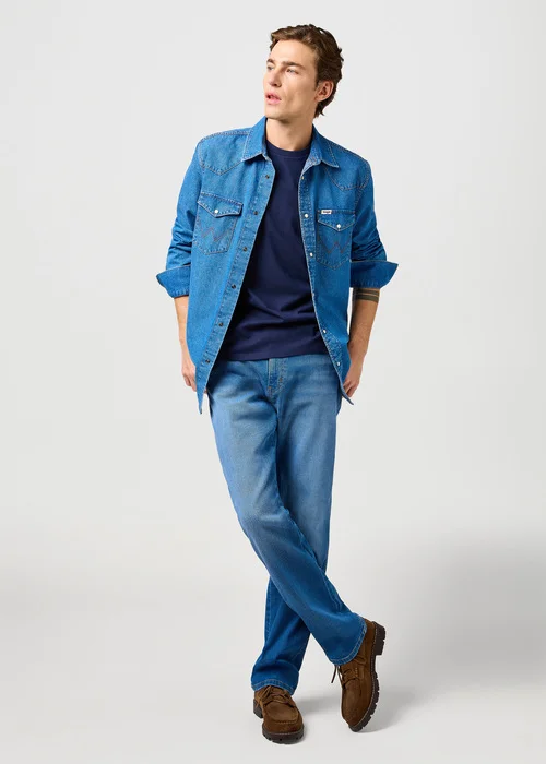 Wrangler Small Graphic Tee Navy