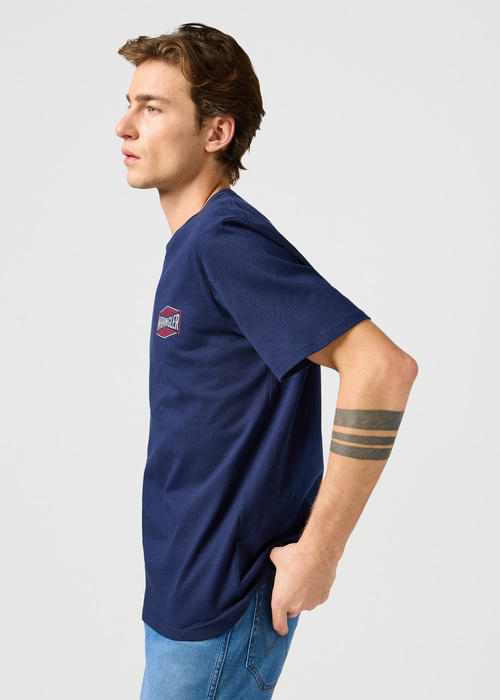 Wrangler Small Graphic Tee Navy - 112362354