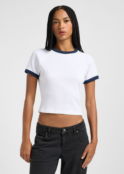 Lee Ringer Raglan Tee Bright White