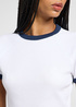 Lee Ringer Raglan Tee Bright White - 112363642